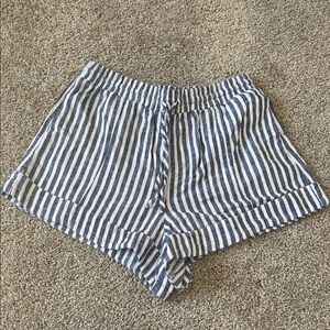 UNIVERSAL THREAD Striped Blue and White Women’s Drawstring Shorts
